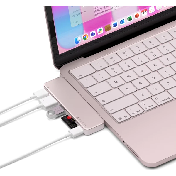 Satechi USB-C Snap Hub (1x HDMI 4K 60Hz, 1x USB-C až 5 Gbps, 1x USB-A 3.0 až 5 Gbps, 1xUSB-C P - USB huby - Obrázok c343cb5a4dcd49f79f544fe43a1c3e41