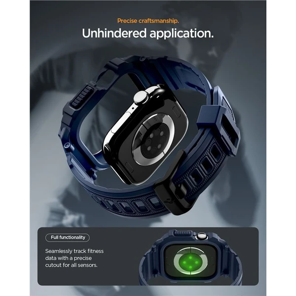 Spigen Rugged Armor Pro 2 puzdro Apple Watch 11 (42mm) navy blue - Puzdra - Obrázok c347a2705be2481ba8742f2b527637ab