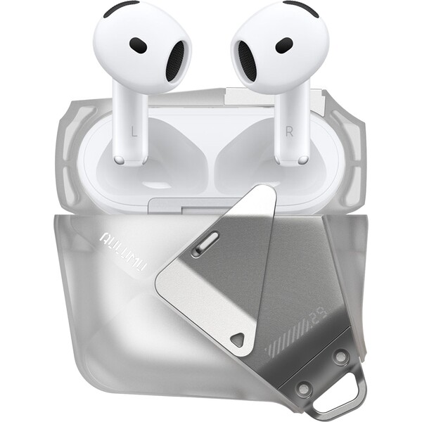 E-shop Aulumu A29 Geometrické púzdro AirPods 4 Priesvitná biela