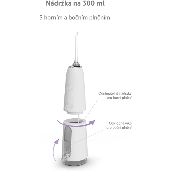 TrueLife AquaFloss Compact C200 ústna sprcha biela - Ústne sprchy - Obrázok c3a298d9c0d343a4876921ed4700872b