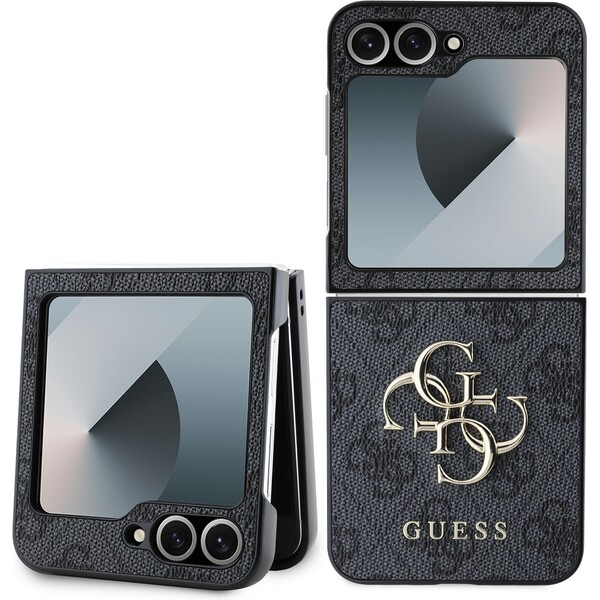 E-shop Guess PU 4G Metal Logo kryt Samsung Galaxy Z Flip 6 sivý