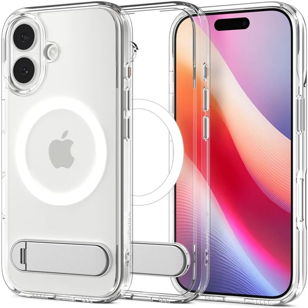 Spigen Ultra Hybrid S MagSafe kryt iPhone 17 clear white - Puzdra - Hlavný obrázok