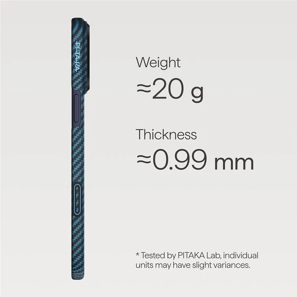 Pitaka Ultra-Slim Case MagSafe kryt iPhone 17 Pro Max Blue/Grey - Puzdra - Obrázok c3eb085dbe0144f5b8181931106e9be1