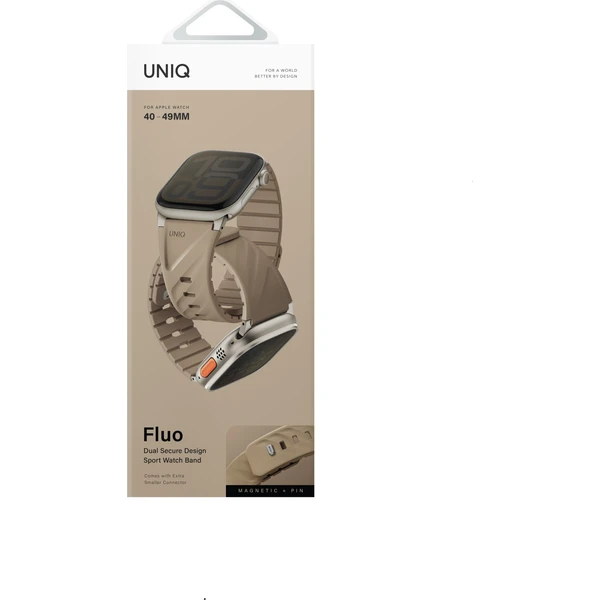 UNIQ Fluo Magnetický remienok pre Apple Watch (49-40mm) Soft Sand - Remienky - Obrázok c3f47dd56beb4d059c8dc777d264798c