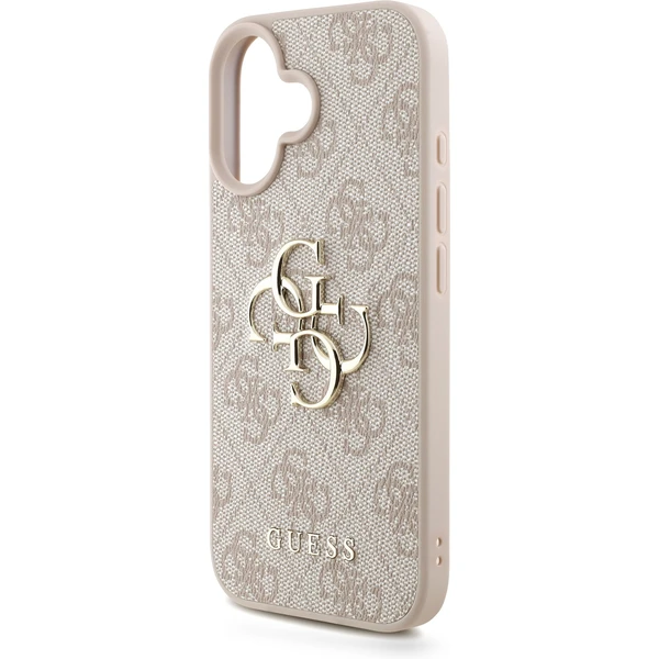Guess PU 4G Metal Logo Strap kryt iPhone 16 ružový - Puzdra - Obrázok c3f668b80a0847e28a009171bc48ef2a
