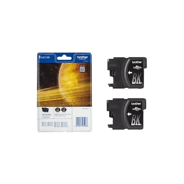 Brother LC1100BKBP2 atrament čierny multipack - Tonery - Hlavný obrázok