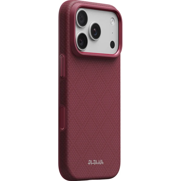 Pitaka Summa Case Argyle MagSafe kryt iPhone 18 Pro Burgundy - Puzdra - Hlavný obrázok
