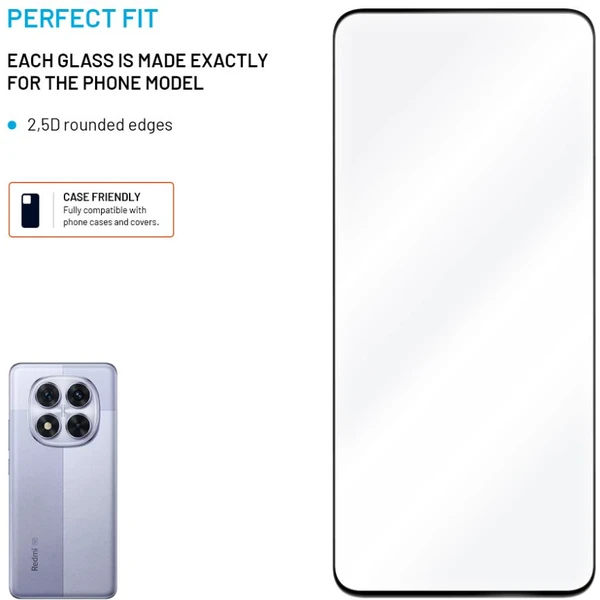 FIXED 2,5D Full-Cover ochranné sklo Xiaomi Redmi Note 14 5G/Poco M7 Pro 5G čierne - Ochranné fólie a sklo - Obrázok c43183ee8f164756a5f1cc8f8dbc3f97