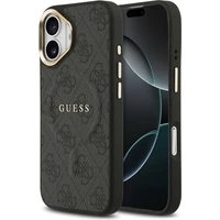 Guess PU Leather 4G Gold Frame MagSafe kryt iPhone 17 čierny - Puzdra