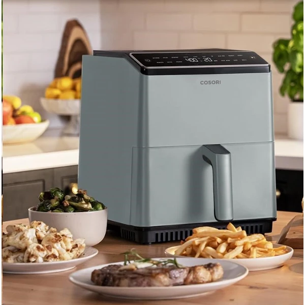 Cosori Dual Blaze 6,4 L SMART teplovzdušná fritéza + 5x špíz a gril. rošt šedá - Fritézy - Obrázok c4418544950f427080b1f2d615d67ec7