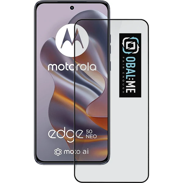 OBAL:ME 5D tvrdené sklo Motorola Edge 50 Neo čierne - Ochranné fólie a sklo - Hlavný obrázok