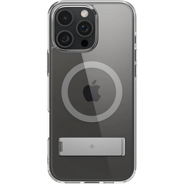 Spigen Caseology Capella MagSafe Kickstand kryt iPhone 16 Pro clear gray - Puzdra - Obrázok c488d73c8f1449b9b366197da6a01d58
