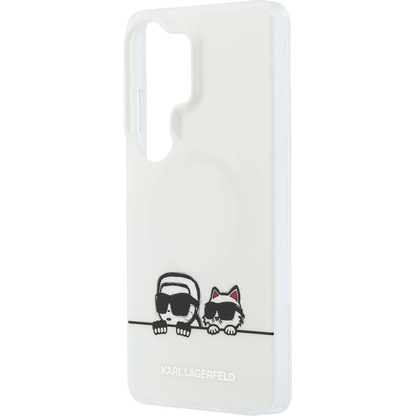 Karl Lagerfeld IML K&CH Peekaboo Logo Magnetický kryt Samsung Galaxy S26 Ultra biely - Puzdra - Obrázok c48c571e6f4547d884a5a386b3af0f43