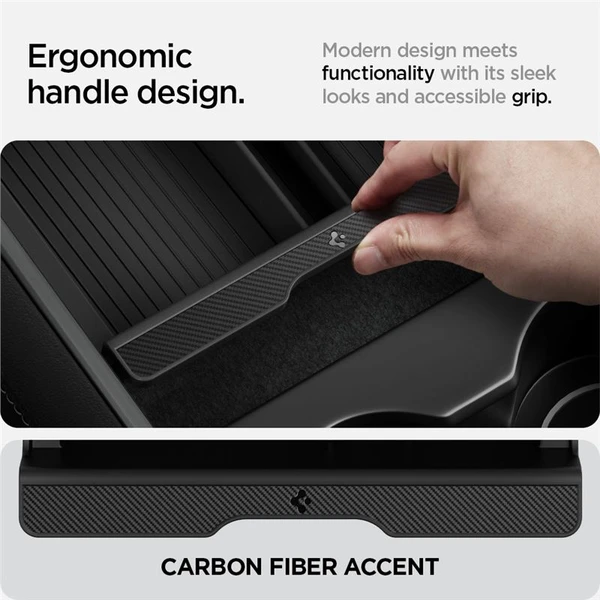 Spigen Center Console Organizer Tesla Model Y/3 čierny - Vychytávky - Obrázok c4919bfbe2574476930e6f763a684b17