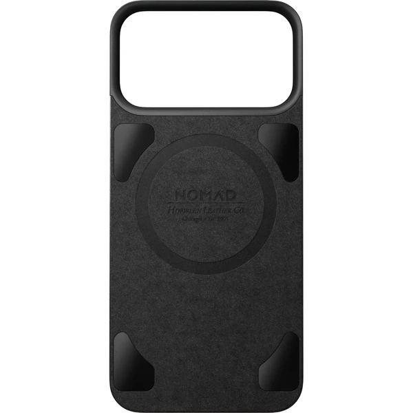 Nomad Magnetic Leather Back (Horween) MagSafe kožený kryt iPhone 18 Pro Max Black - Puzdra - Obrázok c4931755463c4864b7ca6e9266931217