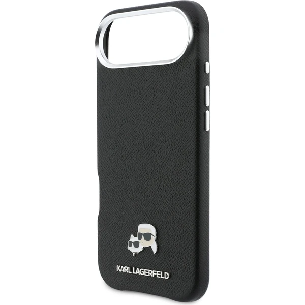 Karl Lagerfeld PU Karl a Choupette Heads Pins MagSafe kryt iPhone Air čierny - Puzdra - Obrázok c49743ff383e4532add1990712afda9c