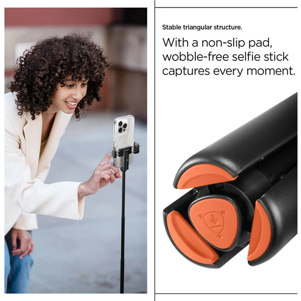 Spigen Tripod Selfie Stick Auto-Open držiak na selfie čierny - Držiaky - Obrázok c4c83d2217024e6a9e0e7764a16a955e