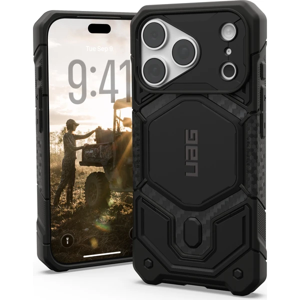UAG Monarch Pro MagSafe, uhlíkové vlákno - iPhone 2026 Pro/17 Pro - Puzdra - Hlavný obrázok