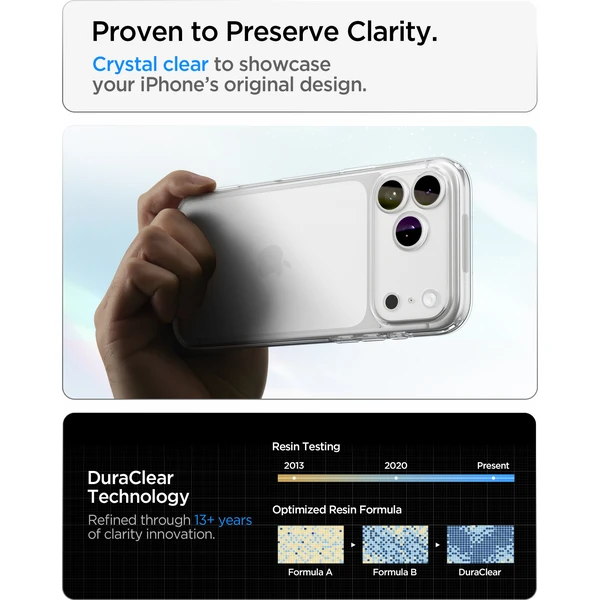 Spigen Ultra Hybrid kryt iPhone 18 Pro/17 Pro crystal clear - Puzdra - Obrázok c4dc2aae2a6346eeabb5f82bbefceb34