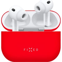 FIXED Hodvábne silikónové puzdro pre Apple AirPods Pro 3 červené - Puzdra