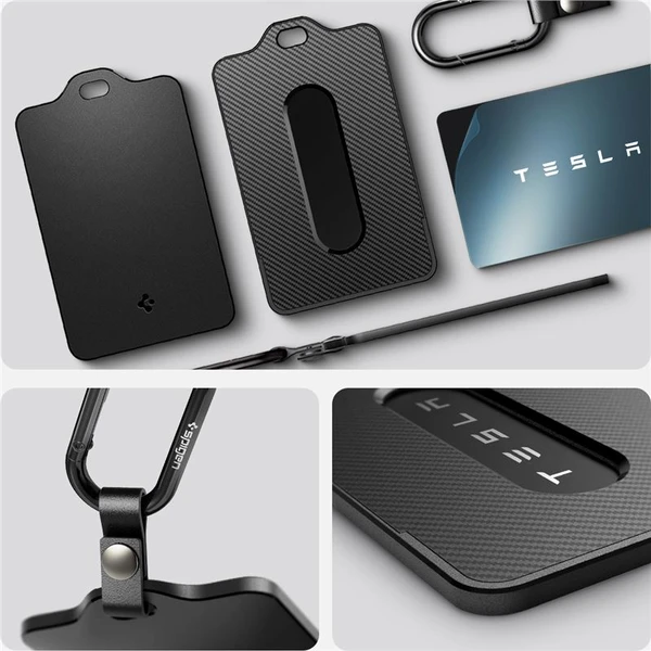 Spigen Air Fit Card Holder Case púzdro na kartu Tesla (2 Pack) čierne - Puzdra - Obrázok c4f775d3009a4f69a34bdf194fa5fbef