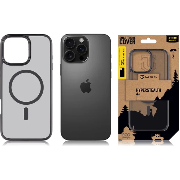 Tactical MagForce Hyperstealth Kryt pre iPhone 16 Pro Max Asphalt - Puzdra - Obrázok c50ca6b3d7ab4fe783152fad734bbd14