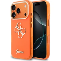 Guess IML 4G Script Metal Logo kryt iPhone 17 Pro Max oranžový - Puzdra