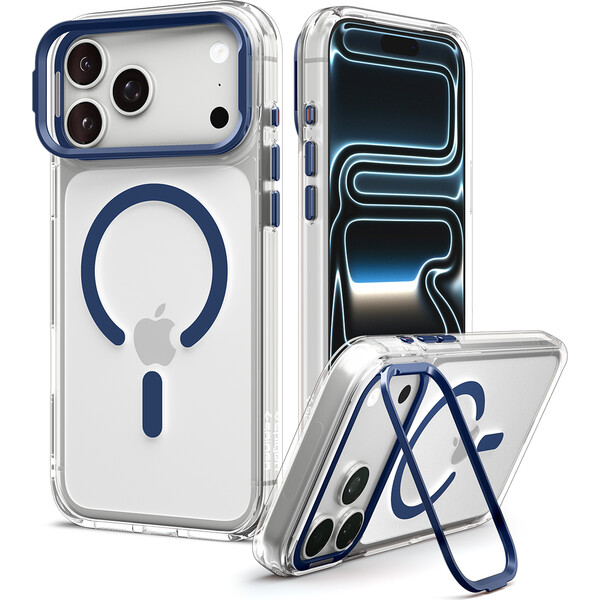 Spigen Ultra Hybrid Optik S MagSafe kryt iPhone 18 Pro/17 Pro priesvitná tmavomodrá - Puzdra - Obrázok c53fd1da5a8b4628b7627c851a6b7235
