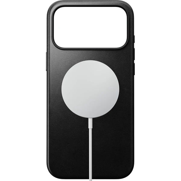 Nomad Modern Leather (Horween) MagSafe kožený kryt iPhone 18 Pro Max Black - Puzdra - Obrázok c590076e01034aa48748ab8c936bd19d
