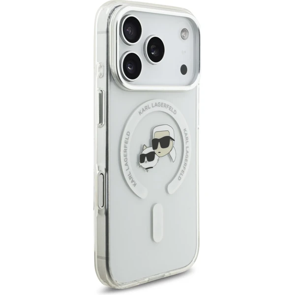 Karl Lagerfeld IML K&CH Heads Metal Frame MagSafe kryt iPhone 17 Pro číry - Puzdra - Obrázok c5a4a86751cc44f3b7b55d4ed1781c24