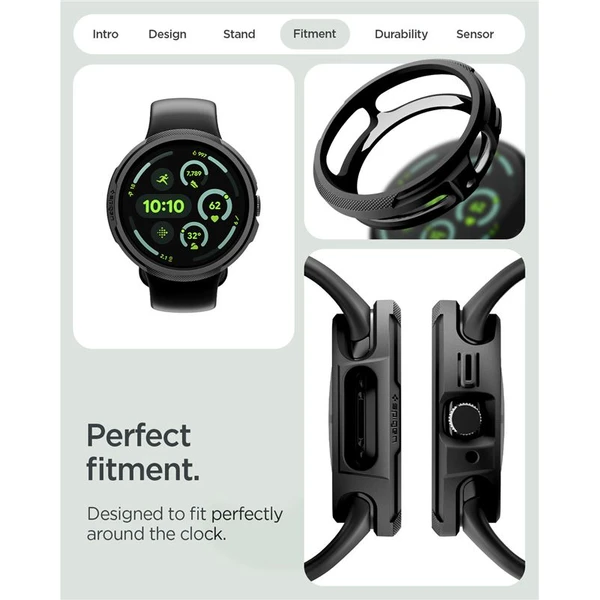 Spigen Liquid Air kryt Google Pixel Watch 4 41mm matne čierny - Puzdra - Obrázok c5e4e5e2b88b4d13aa58276ffb979852