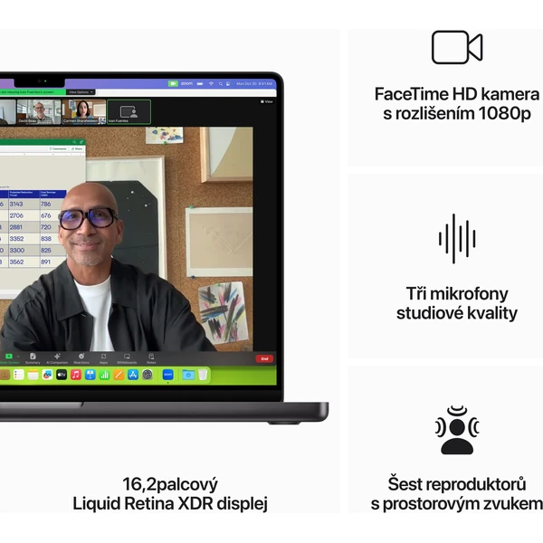 CTO Apple MacBook Pro 16" (2023) / INT KLV / 1TB SSD / 18GB / Vesmírne čierna / M3 Pro 12xCPU/18xGPU (Ďalšia) - Notebooky - Obrázok c5ec60128480487dbbd9068e8be9d843