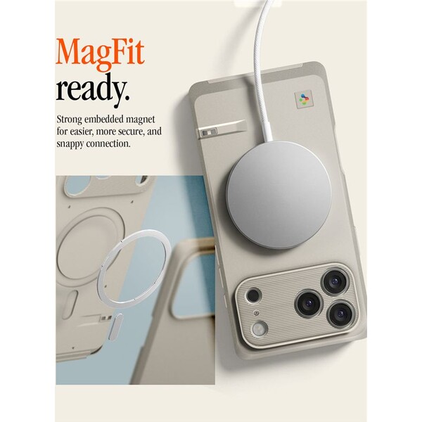 Spigen Classic LS MagSafe kryt iPhone 17 Pro Max (Macintosh 128K) stone - Puzdra - Obrázok c5f28b8aac254910aac912448430f4c0