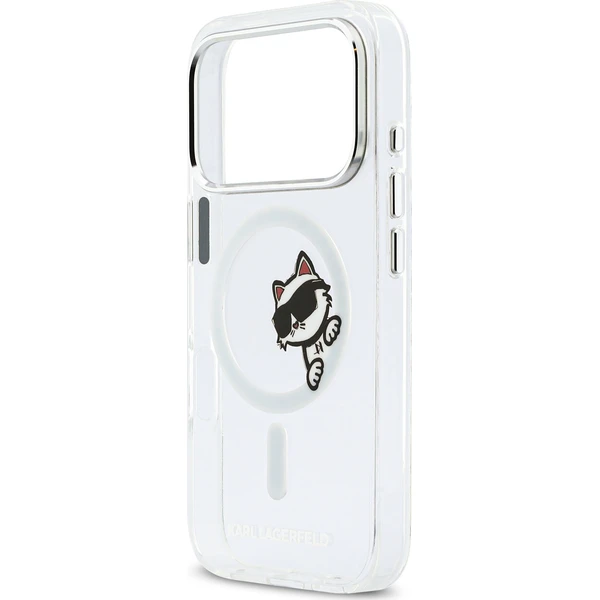 Karl Lagerfeld IML Choupette Peekaboo MagSafe kryt iPhone 17 Pro priehľadný - Puzdra - Obrázok c60c06650ac0404aa033aff52036f402
