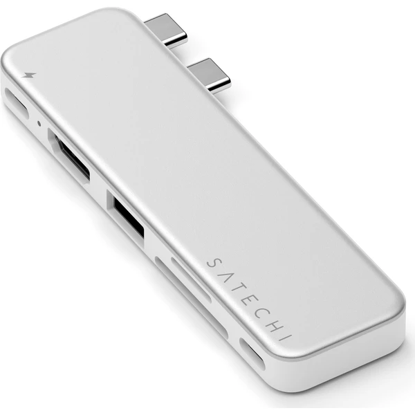 Satechi USB-C Snap Hub (1x HDMI 4K 60Hz, 1x USB-C až 5 Gbps, 1x USB-A 3.0 až 5 Gbps, 1xUSB-C P - USB huby - Obrázok c611268da0db40c2831c5366247b242b