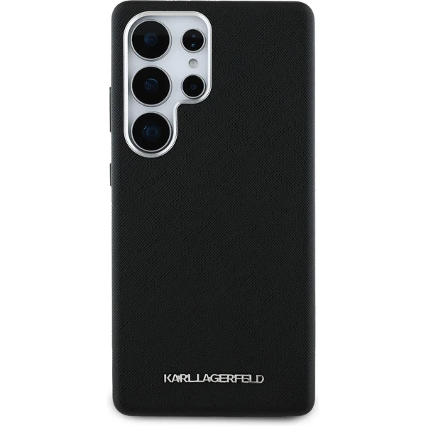 Karl Lagerfeld PU Saffiano Metal Logo a rám kryt Samsung Galaxy S25 Ultra čierny - Puzdra - Obrázok c672d80879c440208531e55b0e2556eb