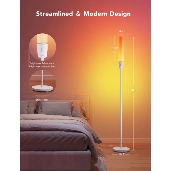 Govee Cylinder Smart RGBICWW LED stojaca lampa biela - Inteligentné osvetlenie - Obrázok c6807ef2e78749b48da7bbb52cab980b