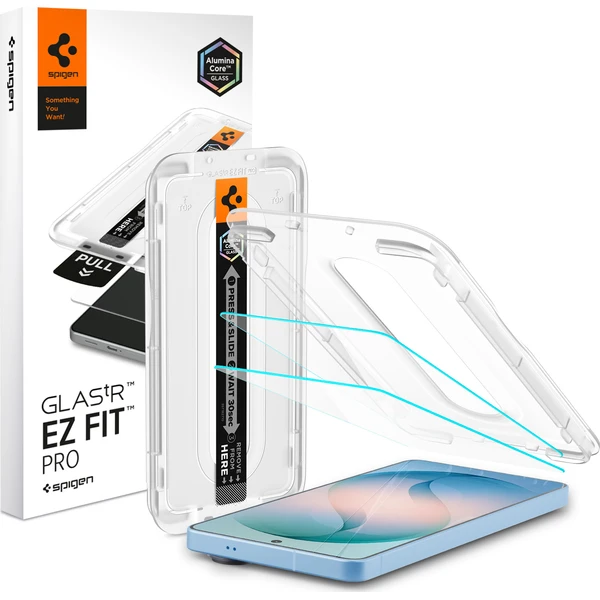 Spigen Glass tR EZ Fit Pro (Anti Reflection) sklo Samsung Galaxy S26+ číre (2 ks) - Ochranné fólie a sklo - Hlavný obrázok