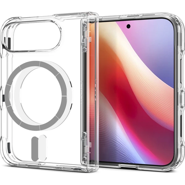 Spigen Ultra Hybrid Pro MagSafe kryt iPhone 18 Fold clear white - Puzdra - Obrázok c6b3a0d34f0446aeb877a6f96607f0c4