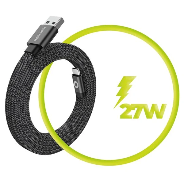 Mobile Origin Magnetic Flat Patented Original Cable USB-A to USB-C 1m, black - Káble - Obrázok c6b56cb2c2ea439b97d9137678951458