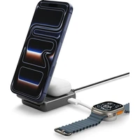 Spigen Essential MagSafe 2in1+C Qi2/MagSafe nabíjačka (25W) čierna - Nabíjačky