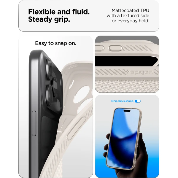 Spigen Liquid Air kryt iPhone 18 Pro Max/17 Pro Max natural titanium - Puzdra - Obrázok c6c00088cdf94c4fbadfc47425407286