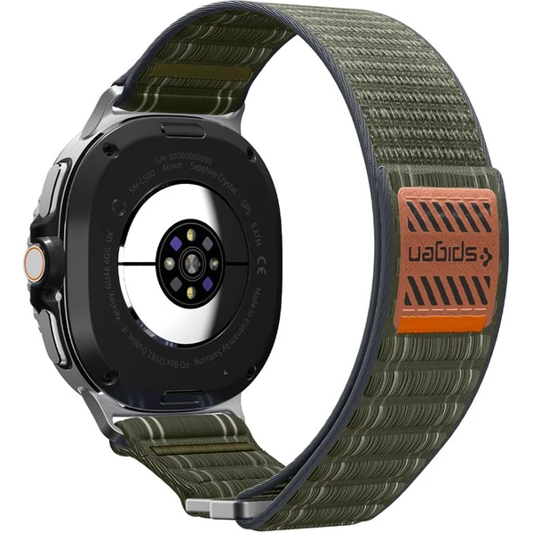 Spigen Fabric Band remienok (suchý zips) Samsung Galaxy Watch8 46/44/40mm zelený - Remienky - Obrázok c6cff5b2a4ec47998cfca7563794212c