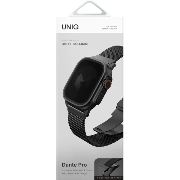 UNIQ Dante Pre oceľový remienok 49/46/45/44mm čierny - Remienky - Obrázok c6d9a0aa56a1488894c30d5bb35795dd