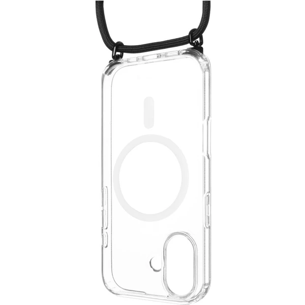 FIXED MagPure Neck kryt s čiernou šnúrkou na krk pre Apple iPhone 17 - Puzdra - Hlavný obrázok