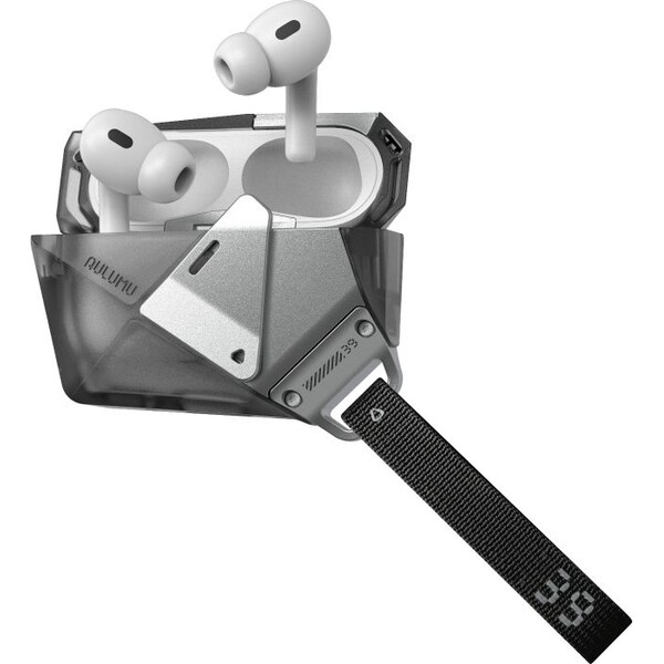 E-shop Aulumu A39 Geometric Case puzdro AirPods Pro 3 Priehľadná sivá