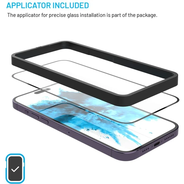 FIXED 2,5D Full-Cover ochranné sklo s aplikátorom Apple iPhone 17, 2ks čierne - Ochranné fólie a sklo - Obrázok c75613e9b546477fbbbd9a54d8bc53b3