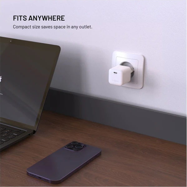 FIXED Mini GaN nabíjačka s USB-C a podporou PD, 65W, biela - Nabíjačky - Obrázok c7683542f2e84f59aae6719fb507349b