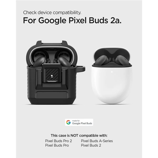 Spigen Lock Fit odolné púzdro Google Pixel Buds 2a matne čierne - Puzdra - Obrázok c768d398f39445bcb90aa3560f2a649d