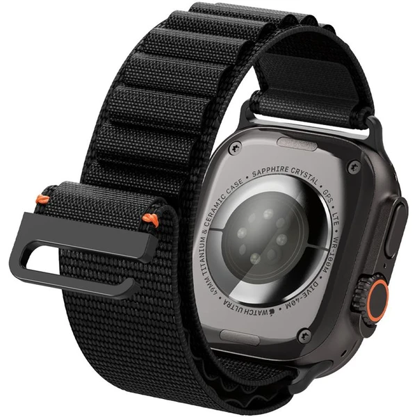 Spigen Fabric Band (hook) remienok Apple Watch 49/46/45/44mm čierny - Remienky - Obrázok c76f18e519fb47ab80b9f15aca87986e